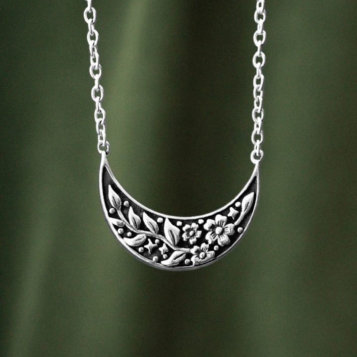 Floral Moon Necklace