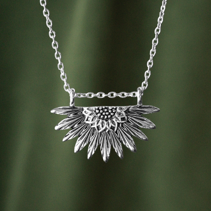 Sunflower Pendant Necklace - Large