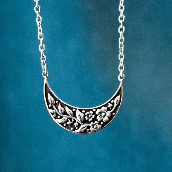 Floral Moon Necklace